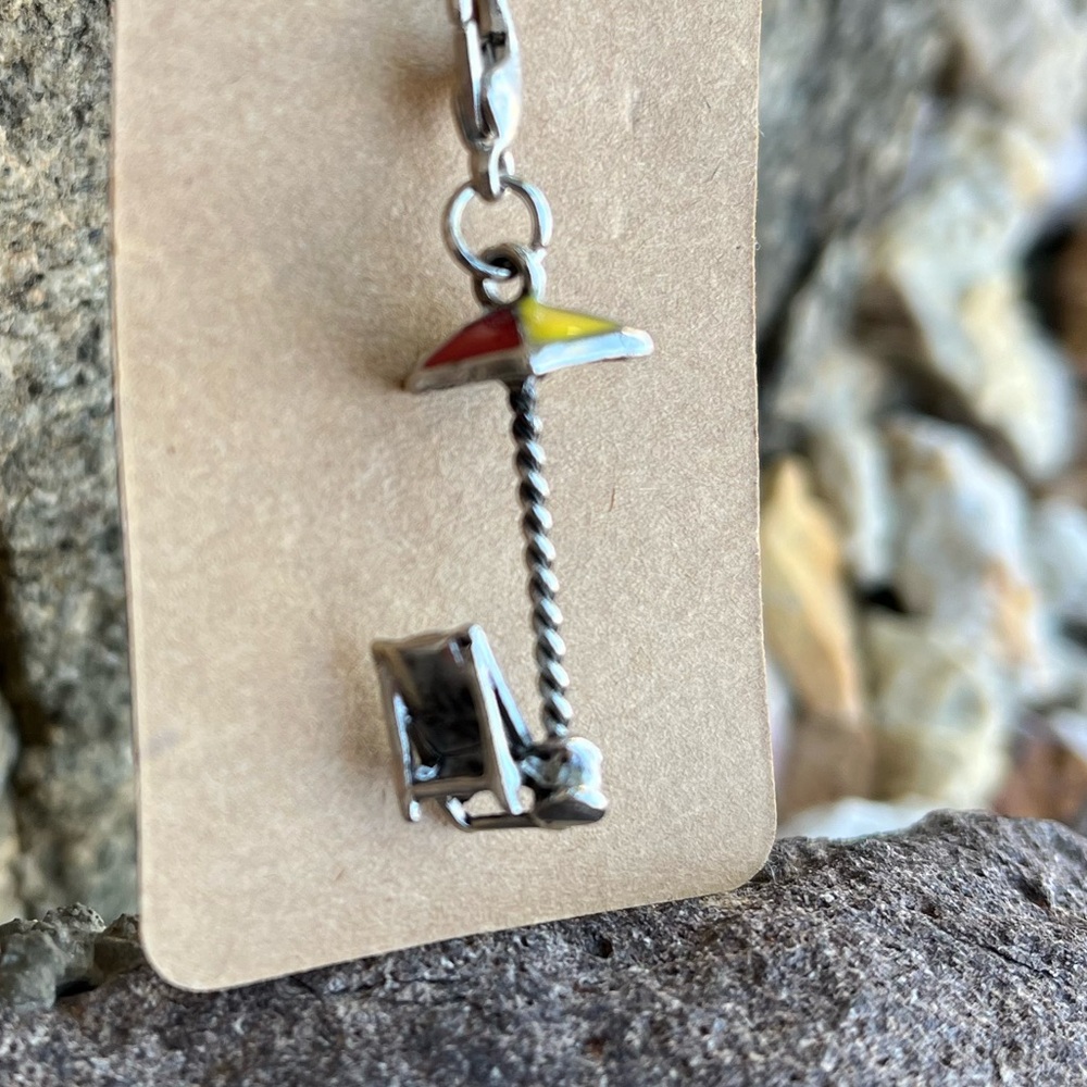 Bead Landing Charmalong Vacation Beach Chair Umbrella Vacation Jewelry Souvenir - Picture 4 of 5